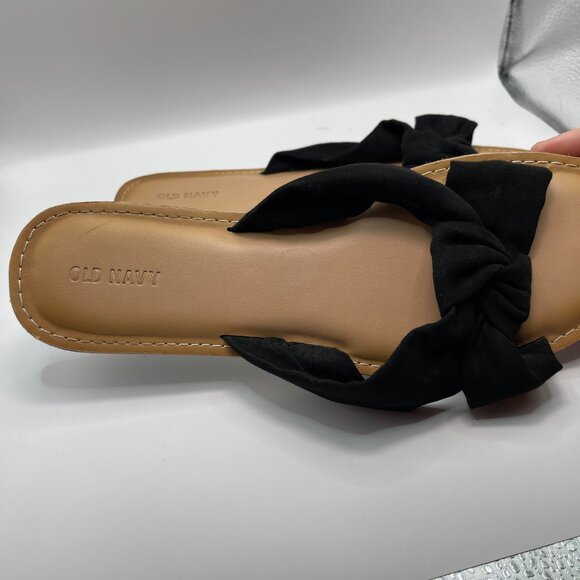 Old Navy Black Bow Sandals - Picture 5 of 7